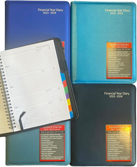 Picture of FINANCIAL YEAR DIARY 2023-2024 A5 WTV WIRO PU