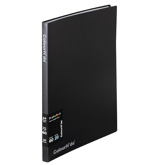 Picture of CH DISPLAY BOOK FIXED 20PKT BLACK