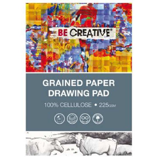 Picture of DRAWING PAD GRAINED 225GSM A4