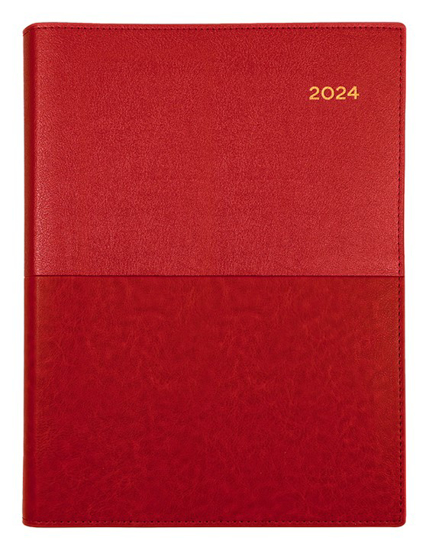 Picture of DIARY 2024 COLLINS A4 VANESSA DTP RED