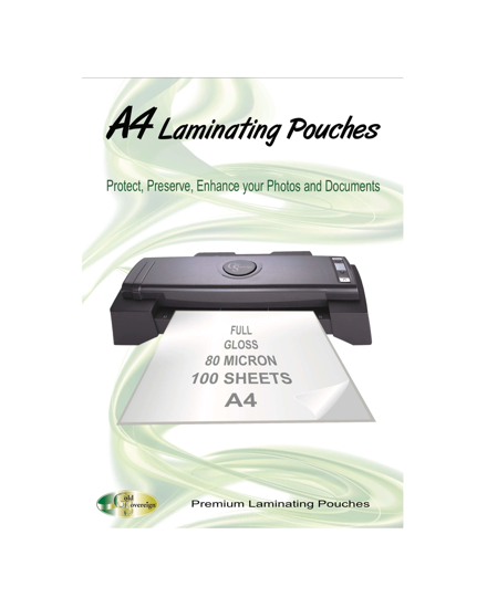 Picture of A4 LAMINATING POUSCHES 80 MICRON