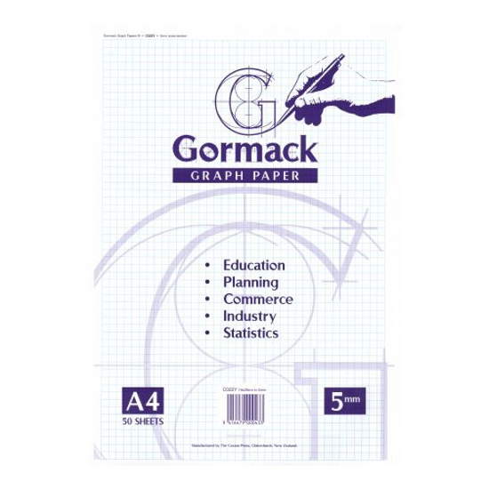 Picture of BOOK GORMACK C022Y A4 GRAPH 5MM