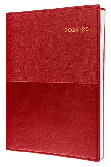 Picture of DIARY VANESSA FINANCIAL YEAR 24/25 A5 WTV RED