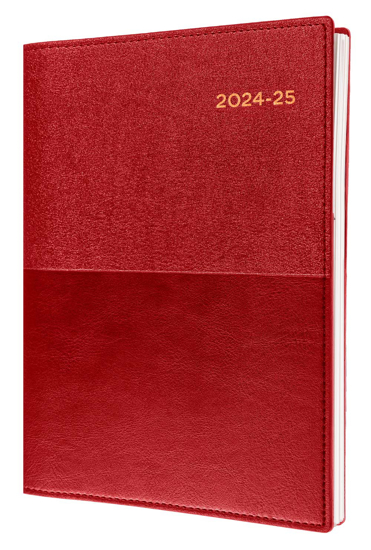 Picture of DIARY VANESSA FINANCIAL YEAR 24/25 COLLINS A5 DTP RED