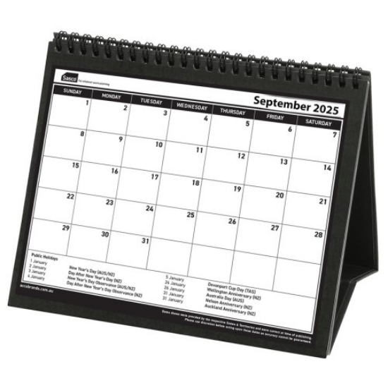 Picture of SASCO 2025 TRIFOLD DESK CALENDAR