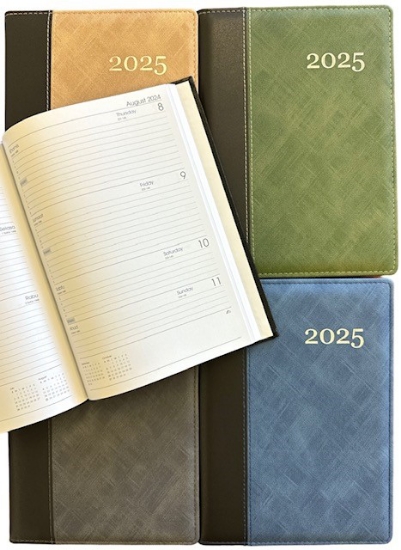 Picture of 2025 DIARY A4 WEEK TO VIEW PU 2-TONE