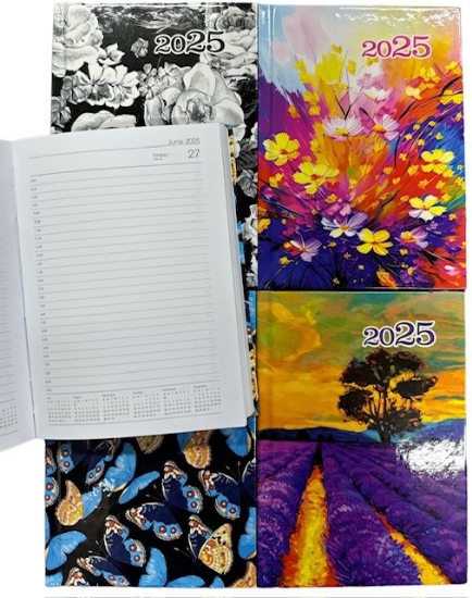 Picture of 2025 DIARY A6 DAY TO PAGE PRINTED