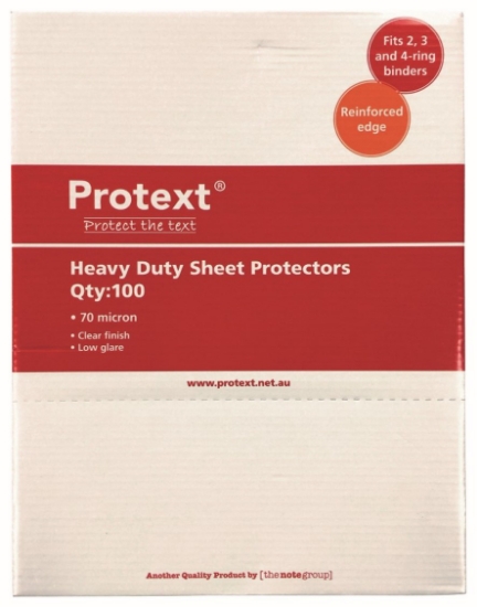 Picture of SHEET PROTECTORS PROTEXT A4 HEAVY DUTY