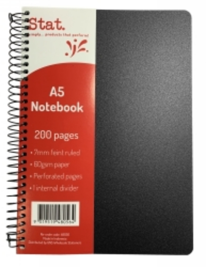 Picture of NOTEBOOK STAT A5 60GSM 7MM RULING 200PG