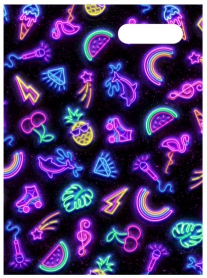 Picture of BOOKCOVER SPENCIL SCBK NEON PARTY