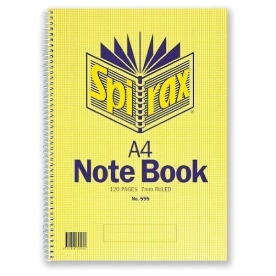 Picture of NOTE BOOK SPIRAX 595 SO A4 120P