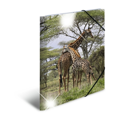 Picture of ELASTIC FOLDER PP GLOSSY A3 GIRAFFE