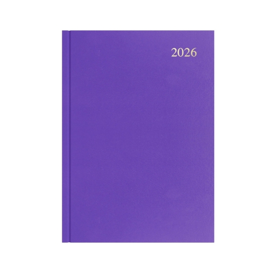 Picture of DIARY 2026 COLLINS ESSENTIAL A4 1DTP PURPLE