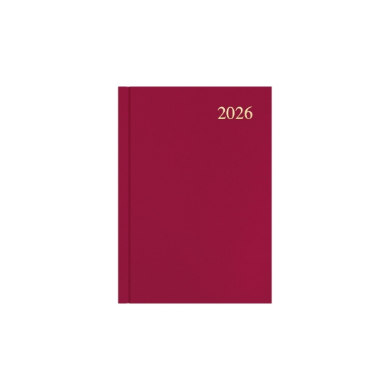Picture of DIARY 2026 COLLINS ESSENTIAL A5 1DTP MAROON