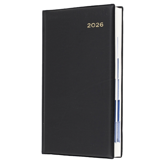 Picture of DIARY 2026 COLLINS BELMONT OCTAVO PVC 1DTP BLACK