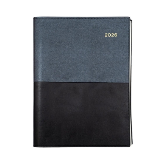 Picture of DIARY 2026 COLLINS VANESSA A4 1DTP BLACK