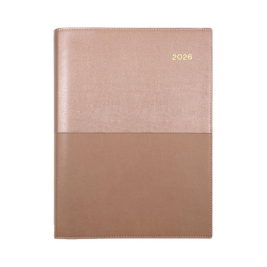 Picture of DIARY 2026 COLLINS VANESSA A4 1DTP ROSE GOLD