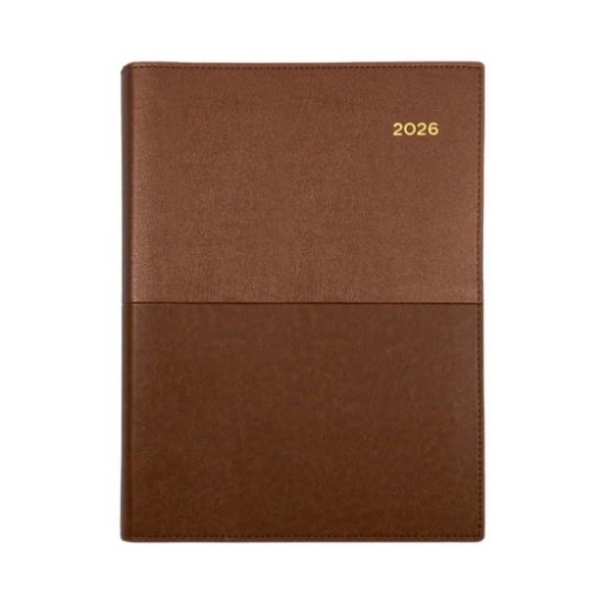 Picture of DIARY 2026 COLLINS VANESSA A4 1DTP TAN