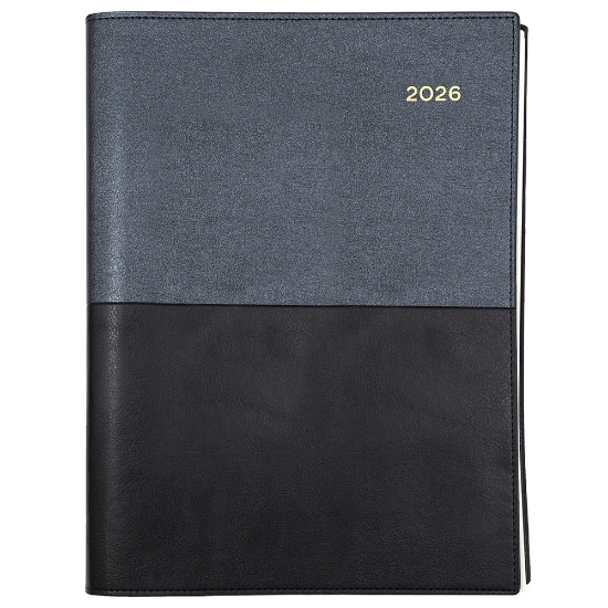 Picture of DIARY 2026 COLLINS VANESSA A4 2DTP BLACK