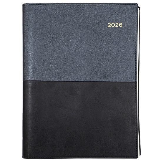 Picture of DIARY 2026 COLLINS VANESSA A4 WTV BLACK
