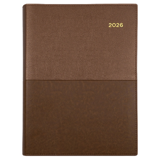 Picture of DIARY 2026 COLLINS VANESSA A5 1DTP TAN