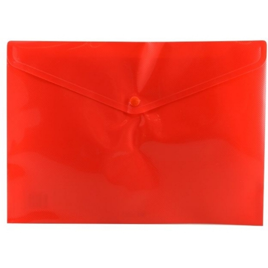 Picture of DOC WALLET PP A4 BUTTON RED