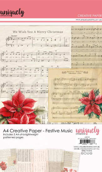 Picture of A4 CREATIVE PAPER FESTIVE MUSIC