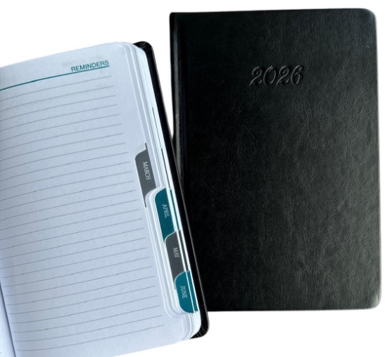 Picture of 2026 DIARY APPOINTMENT DAY TO PAGE COWHIDE