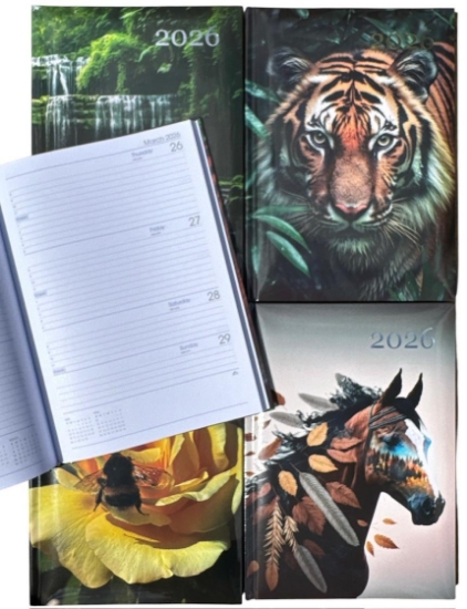 Picture of 2026 DIARY A5 WEEK TO VIEW PRINTED