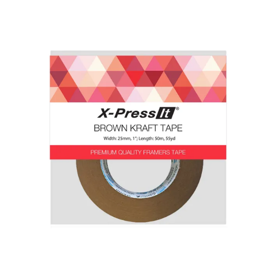Picture of X-PRESS IT KRAFT TAPE BROWN 25MM