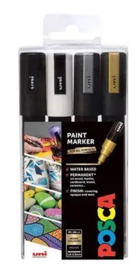 Picture of UNNI POSCO PC5M PAINT MKR 4P BWGS