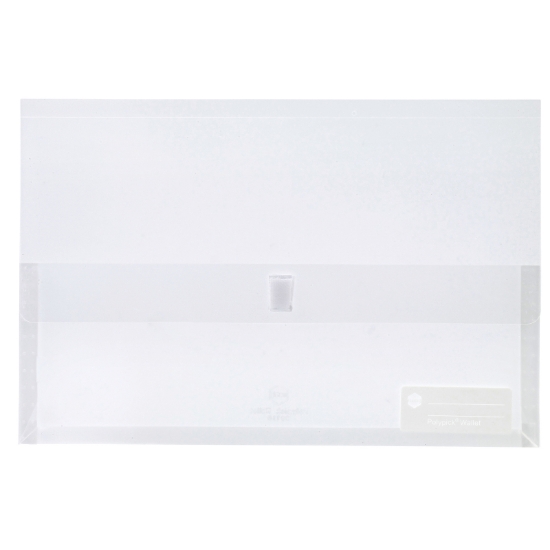Picture of DOCUMENT WALLET FOOLSCAP CLEAR