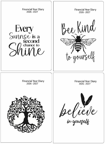 Picture of 2026-2027 FINANCIAL YEAR DIARY A5 FOIL PRINT