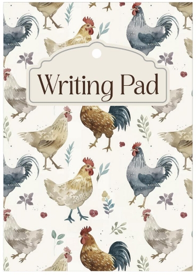 Picture of WRITING PAD A5 CHICKENS