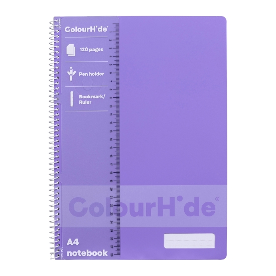 Picture of NOTEBOOK A4 120PG LAVENDER