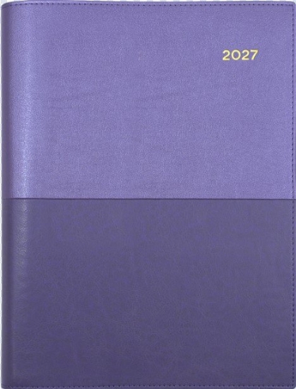 Picture of DIARY 2027 VANESSA A5 SPIRAL DTP PURPLE