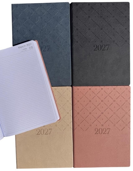 Picture of 2027 DIARY A4 DTP PU COWHIDE GUILT