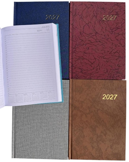 Picture of 2027 DIARY A5 DAY TO PAGE CASE BOUND