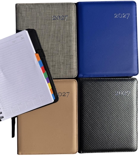 Picture of 2027 DIARY A5 DAY TO PAGE PU WIRO