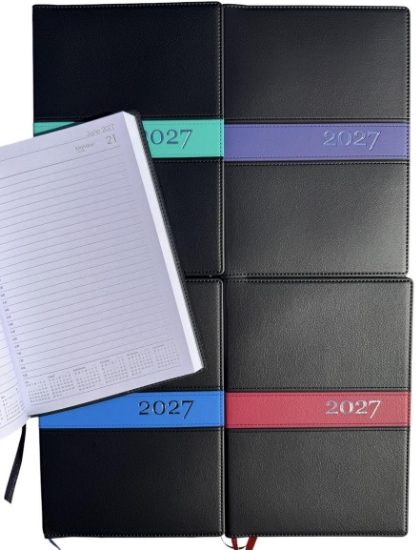 Picture of 2027 DIARY A5 DAY TO PAGE PVC
