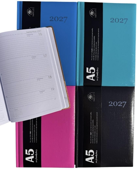 Picture of 2027 DIARY A5 WEEK TO VIEW GLOSS