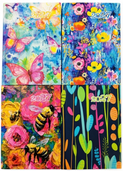 Picture of 2027 DIARY A6 DAY TO PAGE PRINTED
